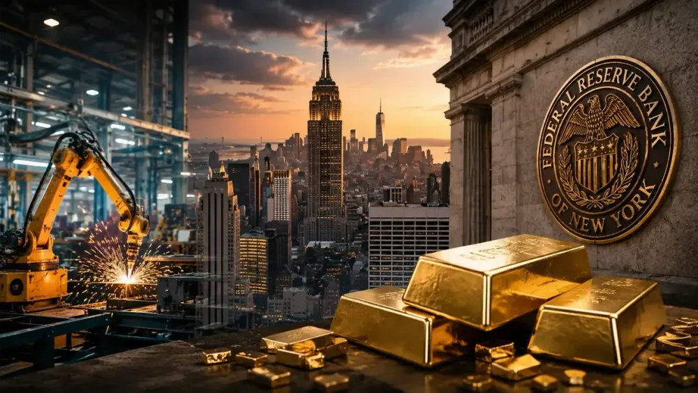 Spot gold trades below $4,380/oz after New York manufacturing index surprises with rise to 20.6