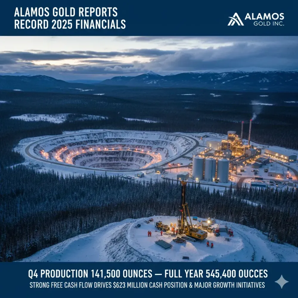 Alamos Gold Reports Fourth Quarter and Annual 2025 Production