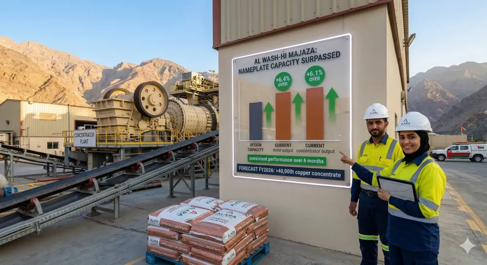 Alara lifts Oman copper output above nameplate after ramp-up hurdles