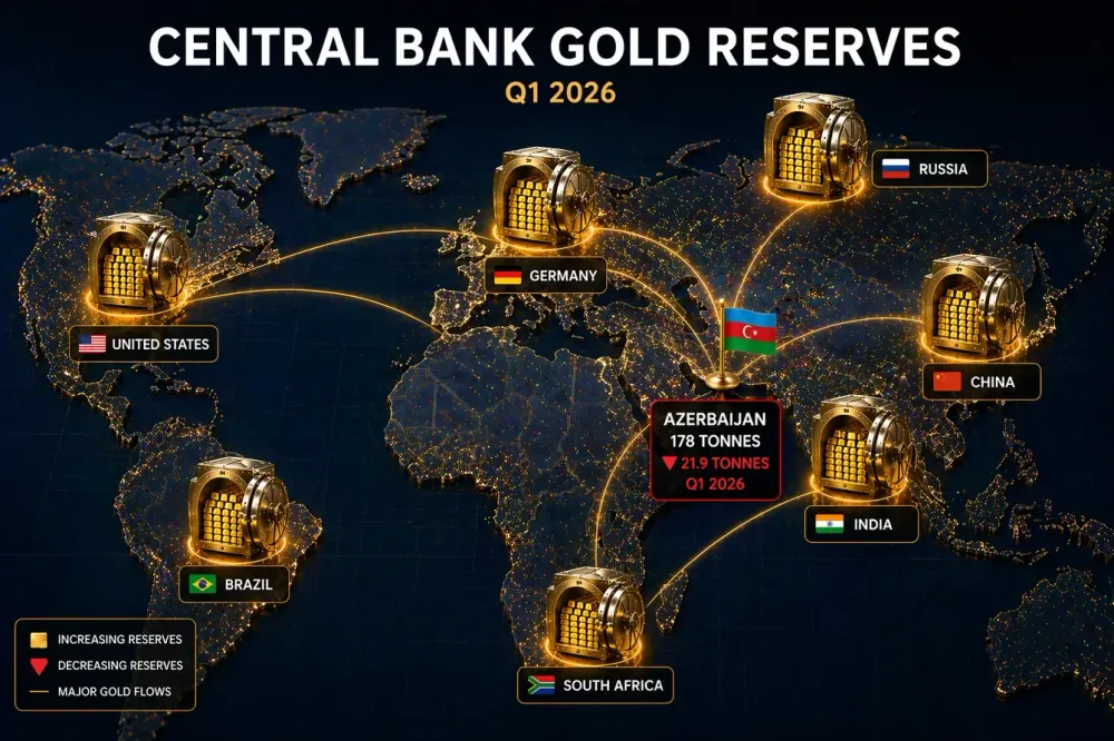 Azerbaijan’s state oil fund sells nearly 22 tonnes of gold in Q1