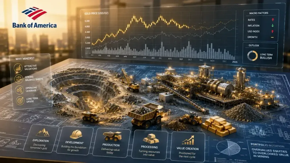 Bank of America sees value in gold miners even after cutting 2026 gold price forecast