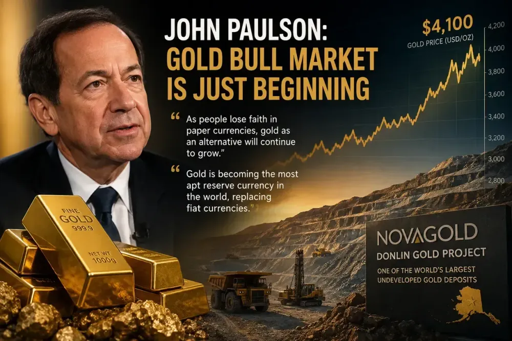 Billionaire John Paulson says gold bull market still in early stages