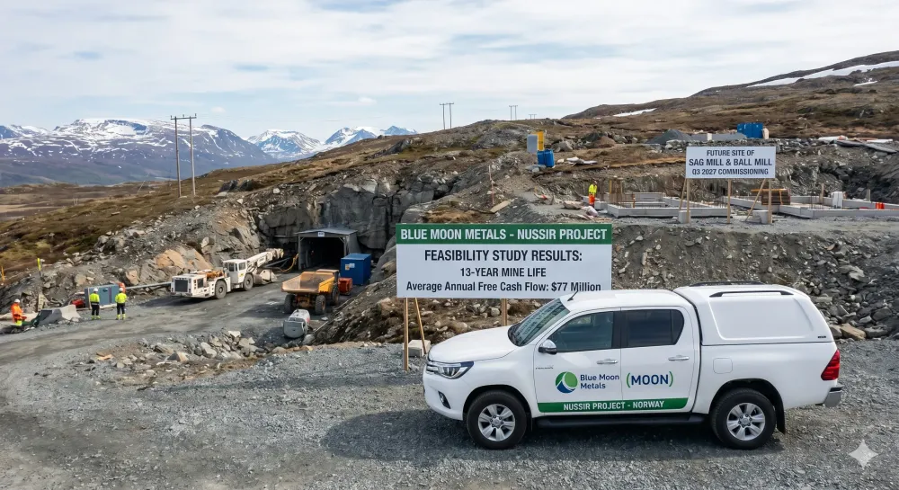 Blue Moon Announces Results Of Nussir Project Feasibility Study