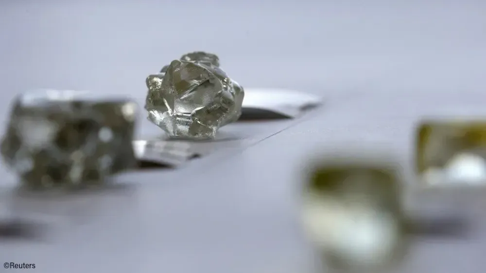 Botswana's diamond stockpile swells as gem price slump persists