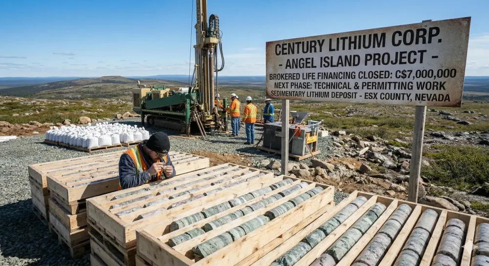 CENTURY LITHIUM CLOSES C$7,000,000 BROKERED LIFE FINANCING