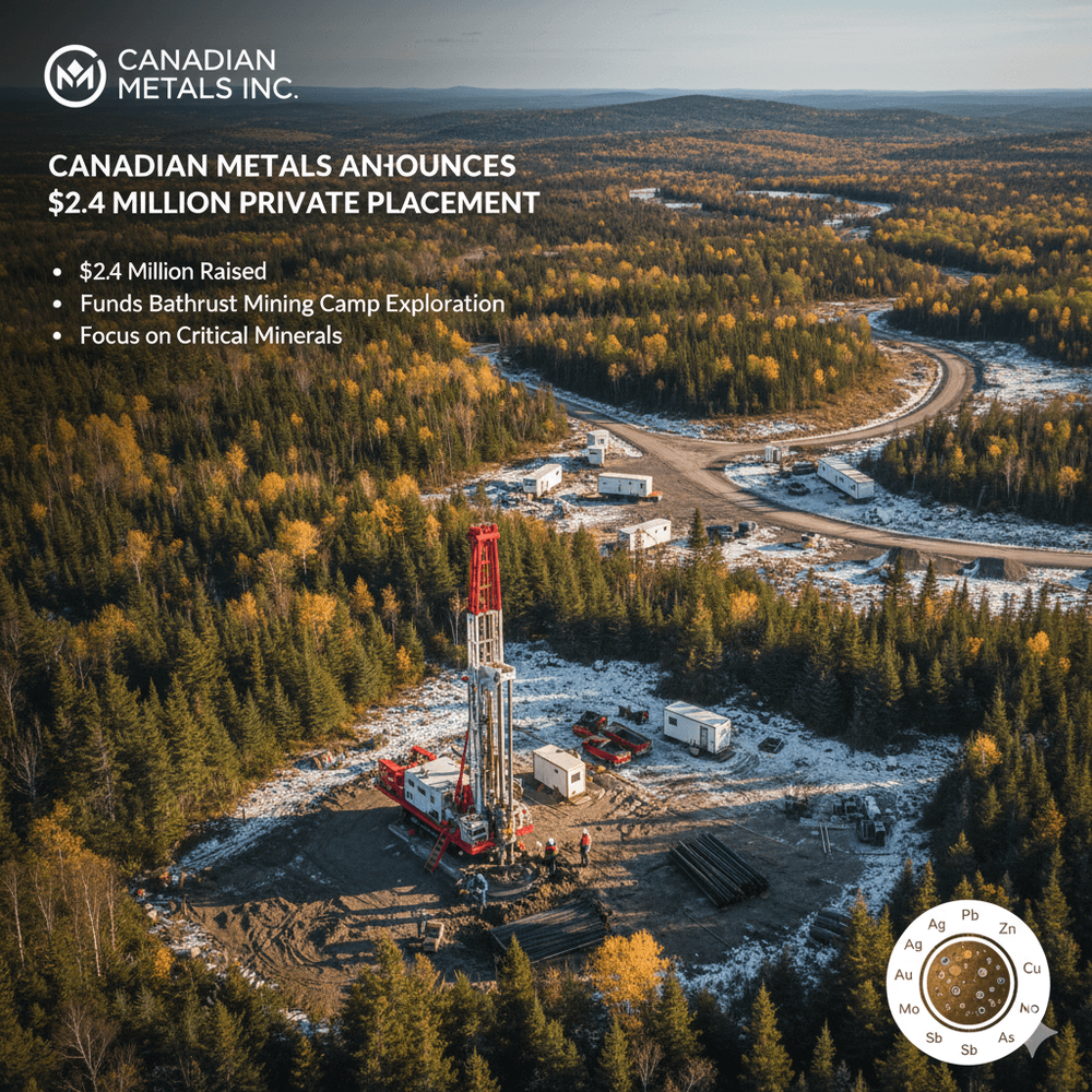 Canadian Metals Announces Closing of $2.4 Million Private Placement