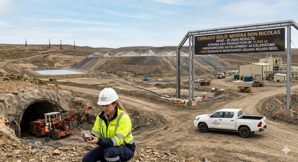 Cerrado Gold Announces Q1 2026 Production Results at Its Minera Don Nicolas Mine in Argentina