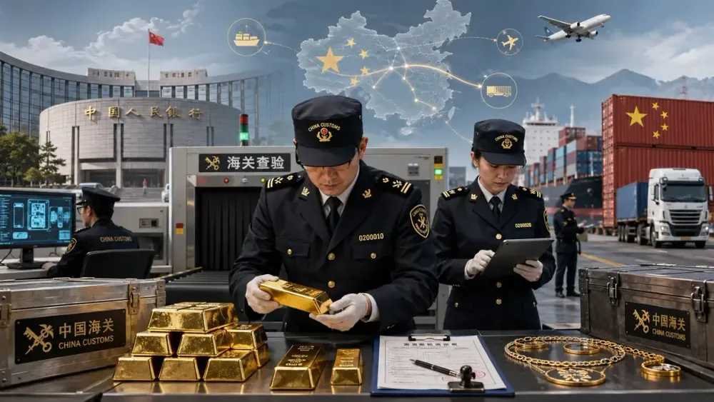 China considers new import and export regime for gold which limits PBOC oversight