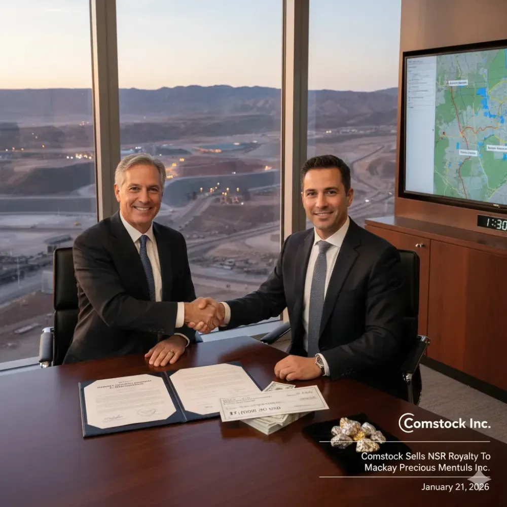 Comstock Sells NSR Royalty To Mackay Precious Metals Inc.