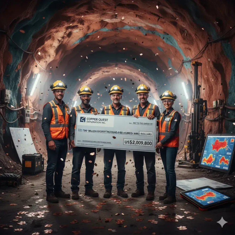 Copper Quest Increases and Closes Unit Offering for Total Gross Proceeds of $2,099,890