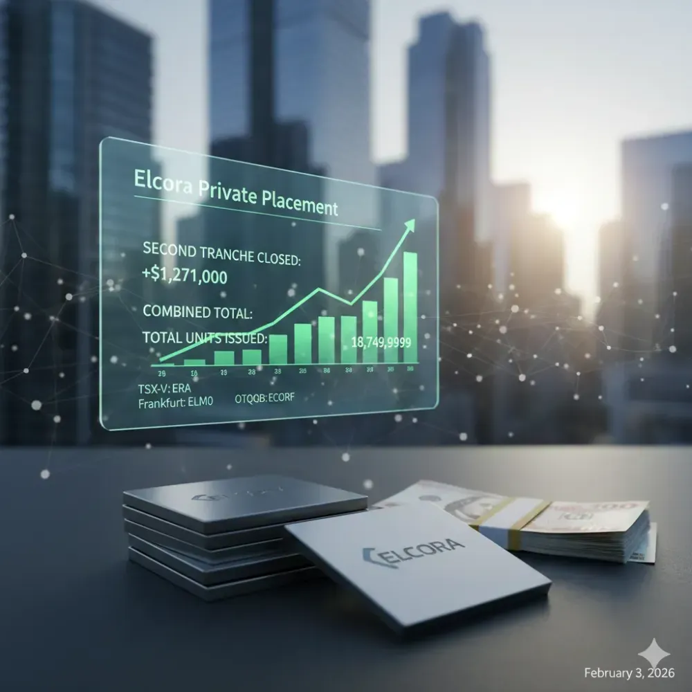 Elcora Closes Second Tranche of Private Placement