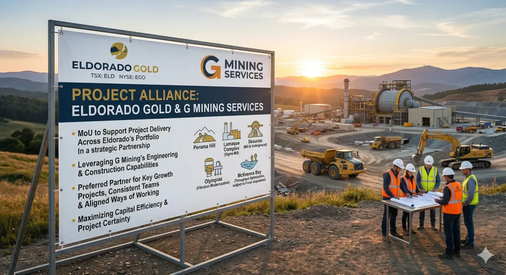 Eldorado Gold Enters into Project Alliance with G Mining Services