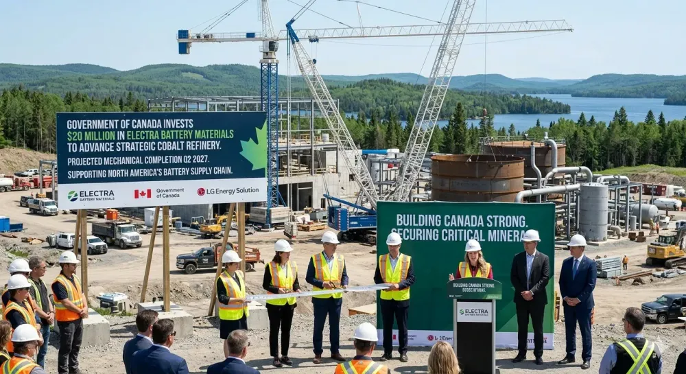Electra Signs Definitive $20 Million Investment Agreement with Government of Canada to Advance Strategic Refinery