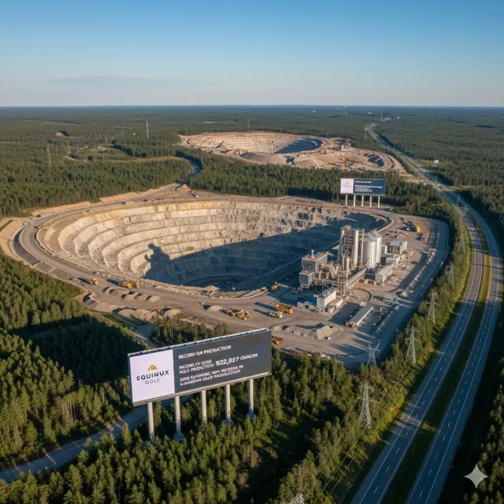 Equinox Gold Delivers Record Q4 Production and Record FY 2025 Gold Production of 922,827 ounces; 2026 Guidance Represents an 80% Increase in Annual Canadian Gold Production