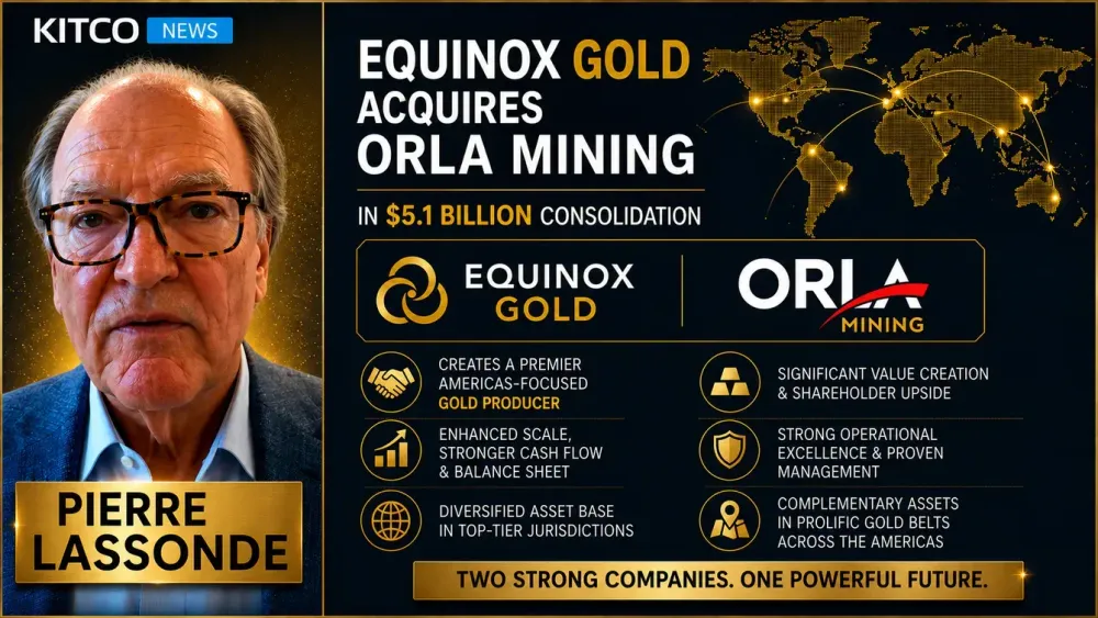 Equinox Gold acquires Orla Mining in $5.1 billion consolidation, backed by Pierre Lassonde