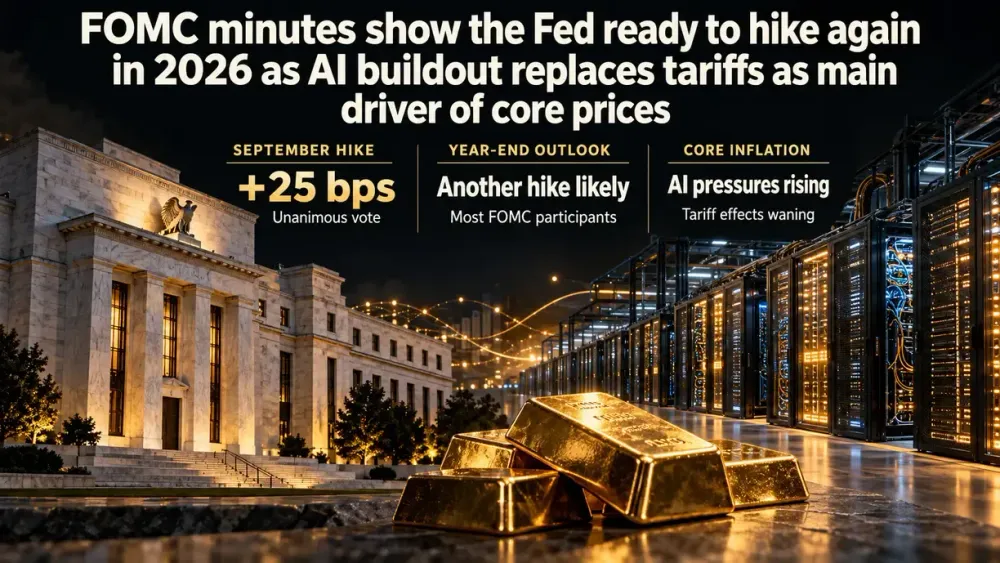 FOMC minutes show the Fed ready to hike again in 2026 as AI buildout replaces tariffs as main driver of core prices