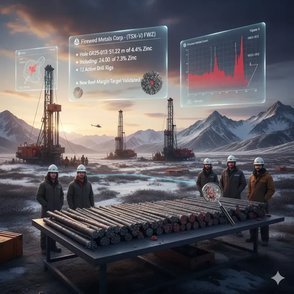 Fireweed Intersects Zinc Mineralization at Gayna