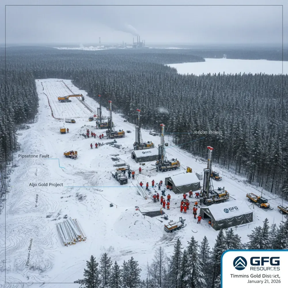 GFG Delivers Broad Gold Intercept of 1.01 g/t Au over 51.5 m including 6.36 g/t Au over 5.0 m and Advances Discovery Driven District-Scale Exploration at Goldarm
