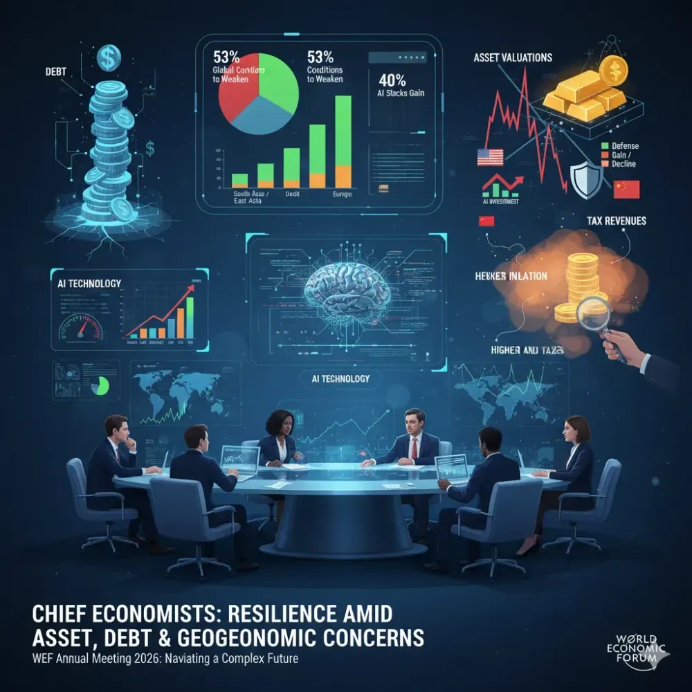 Chief Economists Perceive Relative Resilience but Remain Concerned about Asset Prices, Debt and Geoeconomic Tensions