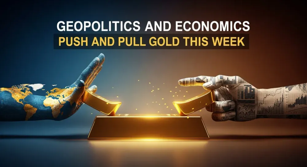 Geopolitics and economics push and pull gold this week
