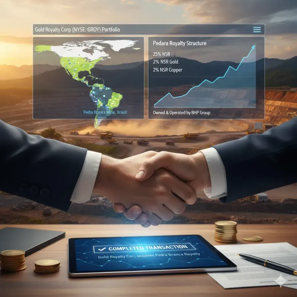 Gold Royalty Completes Pedra Branca Royalty Acquisition