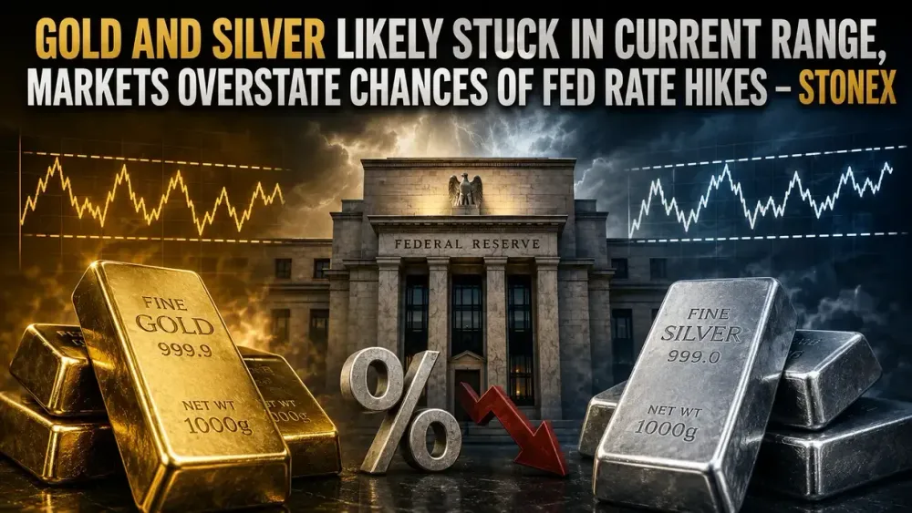 Gold and silver likely stuck in current range, markets overstate chances of Fed rate hikes – StoneX