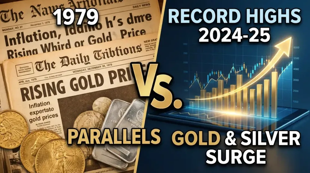 Gold and silver post record highs as the market finds parallels with 1979