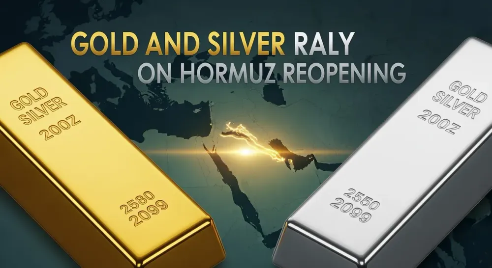 Gold and silver rally on Hormuz reopening