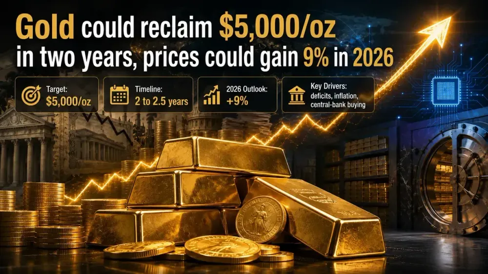 Gold could reclaim $5,000/oz in two years, prices could gain 9% in 2026 - Catalyst Funds’ Miller