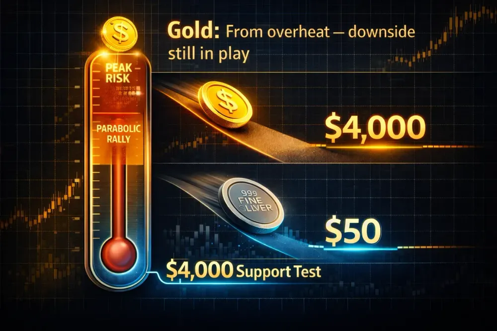 Gold could slide to $4,000 as parabolic rally signals peak - BI’s McGlone