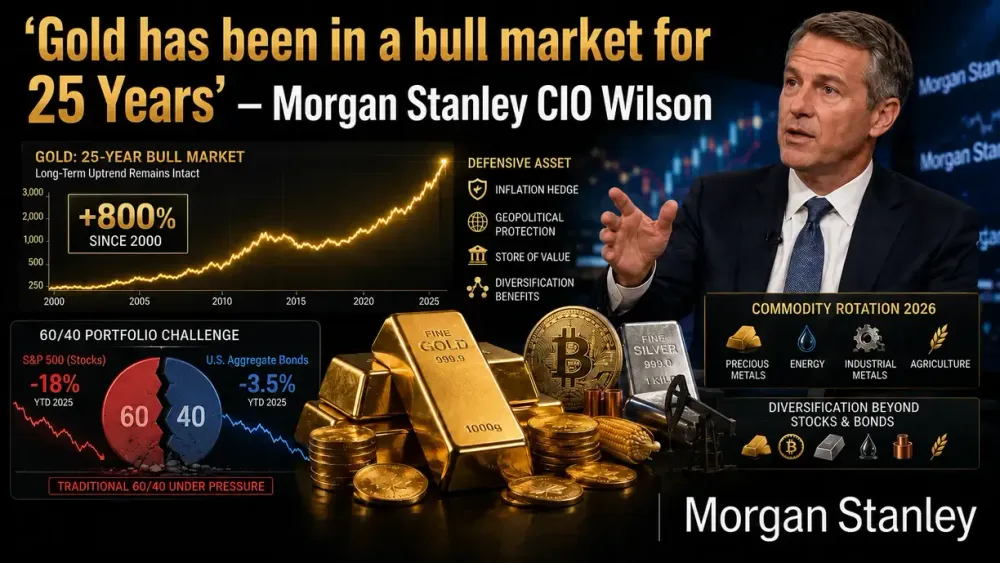 ‘Gold has been in a bull market for 25 Years’ – Morgan Stanley CIO Wilson