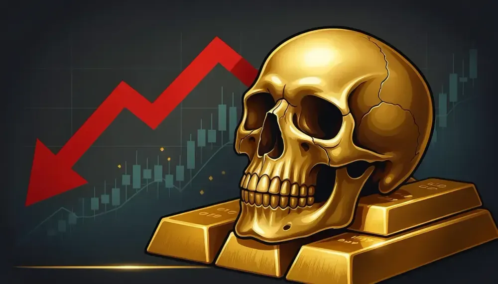 Gold hit with another bearish technical indicator
