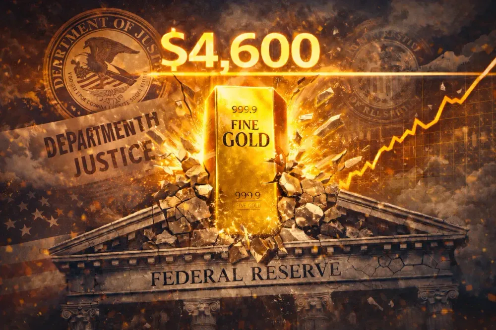 Gold hits new highs above $4,600 as Trump’s DoJ threatens Federal Reserve monetary policy independence