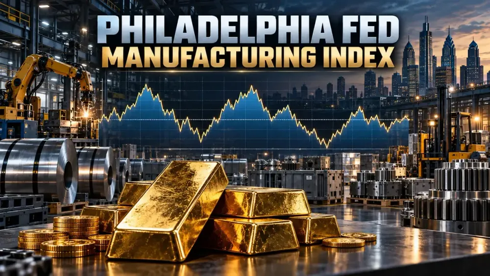 Gold price near session high after Philly Fed survey falls to 20.9 in October