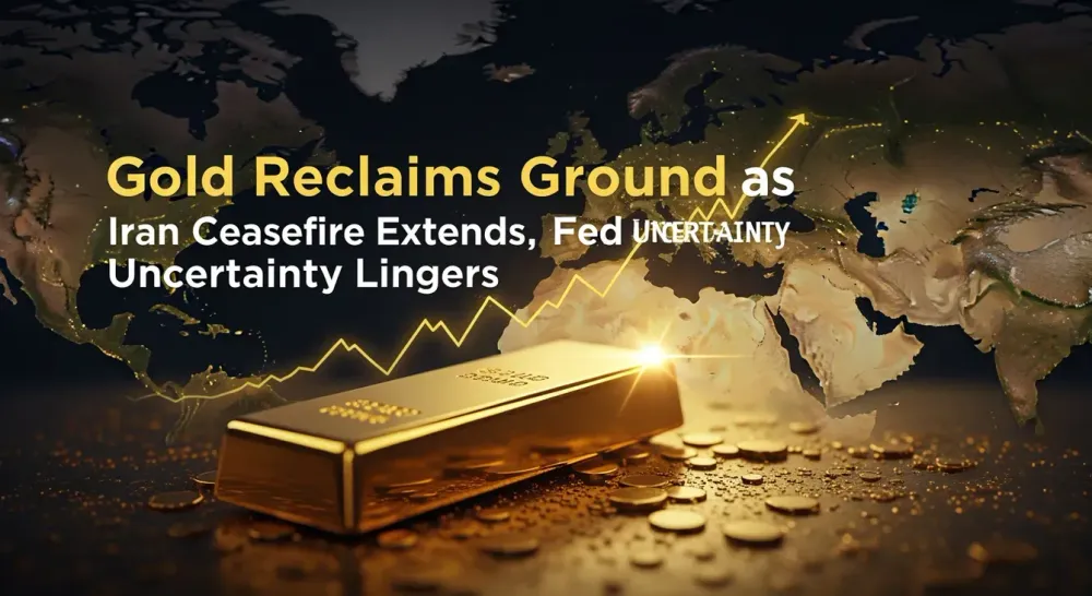 Gold reclaims ground as Iran ceasefire extends, Fed uncertainty lingers