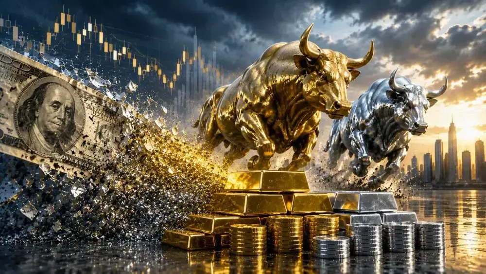 Gold's rally is about a growing lack of investor confidence; silver could offer bigger gains says MarketGauge's Schneider