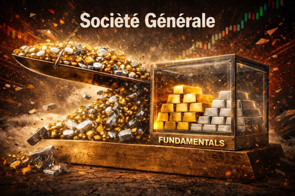 Gold, silver rout was about positioning, not fundamentals - Société Générale