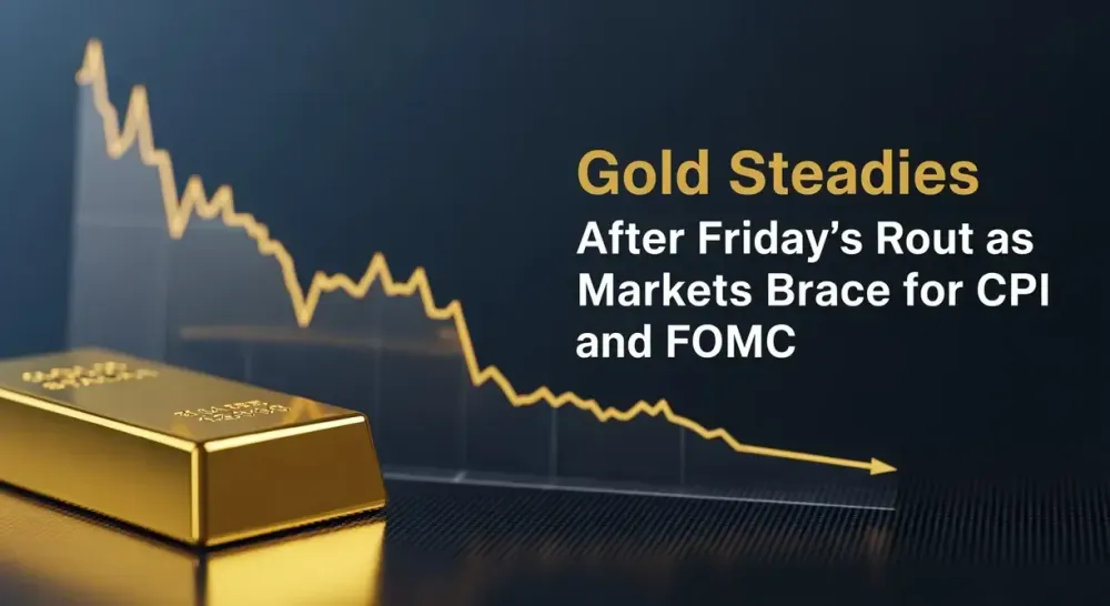 Gold steadies after Friday’s rout as markets brace for CPI and FOMC
