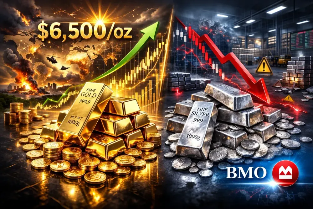 Gold to rise near $6,500/oz in 2026 as bull case strengthens, silver’s market balance suggests caution for investors – BMO’s Amos