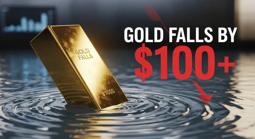 Gold tumbles over $100 as Iran war fans inflation fears