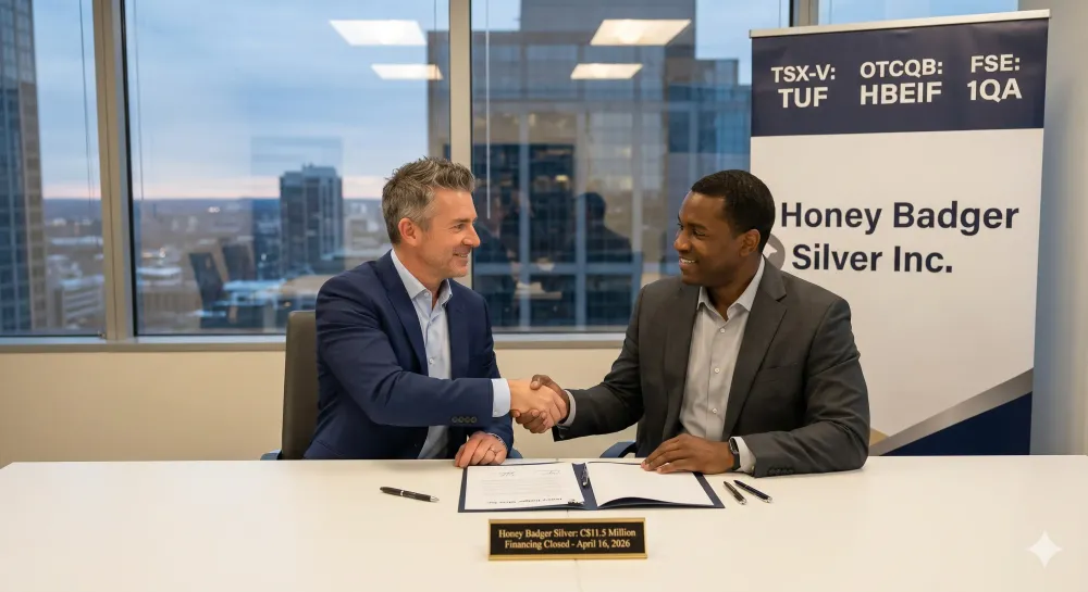 Honey Badger Silver Announces Closing of C$11.5 Million Financing