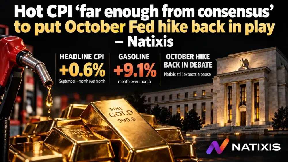 Hot CPI ‘far enough from consensus’ to put October Fed hike back in play – Natixis