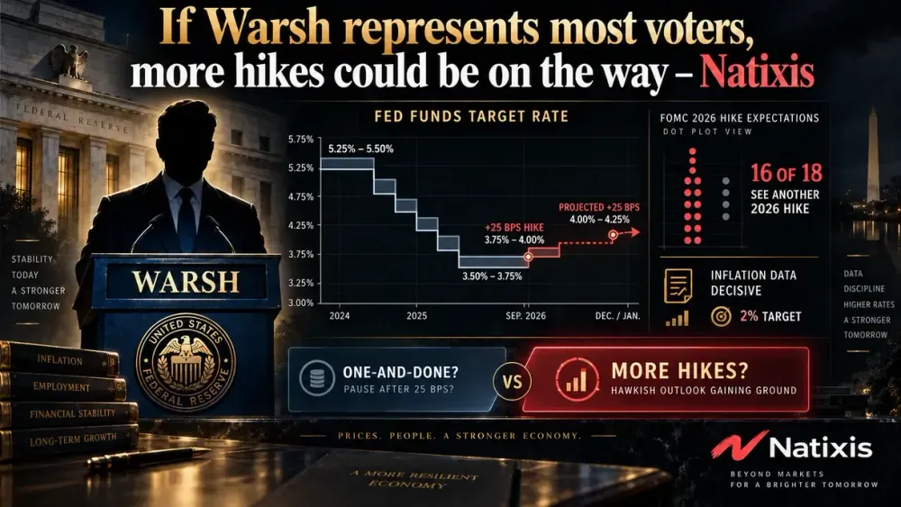 If Warsh represents most Fed voters, more hikes could be on the way – Natixis