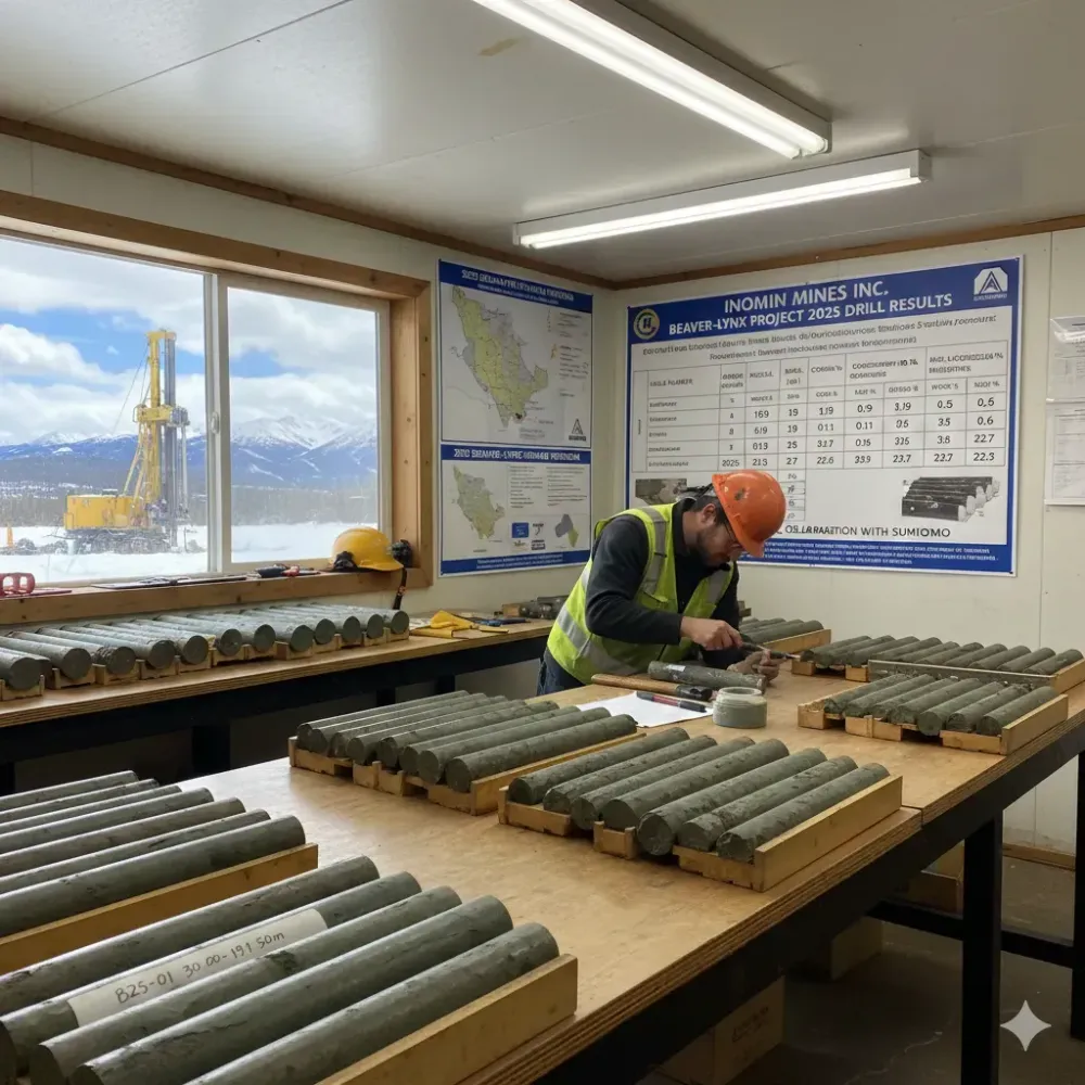 Inomin Drilling Intersects 161.5 Metres Grading 0.19% Nickel, 0.011% Cobalt, 0.36% Chromium, and 22.7% Magnesium Starting 30 Metres from Surface