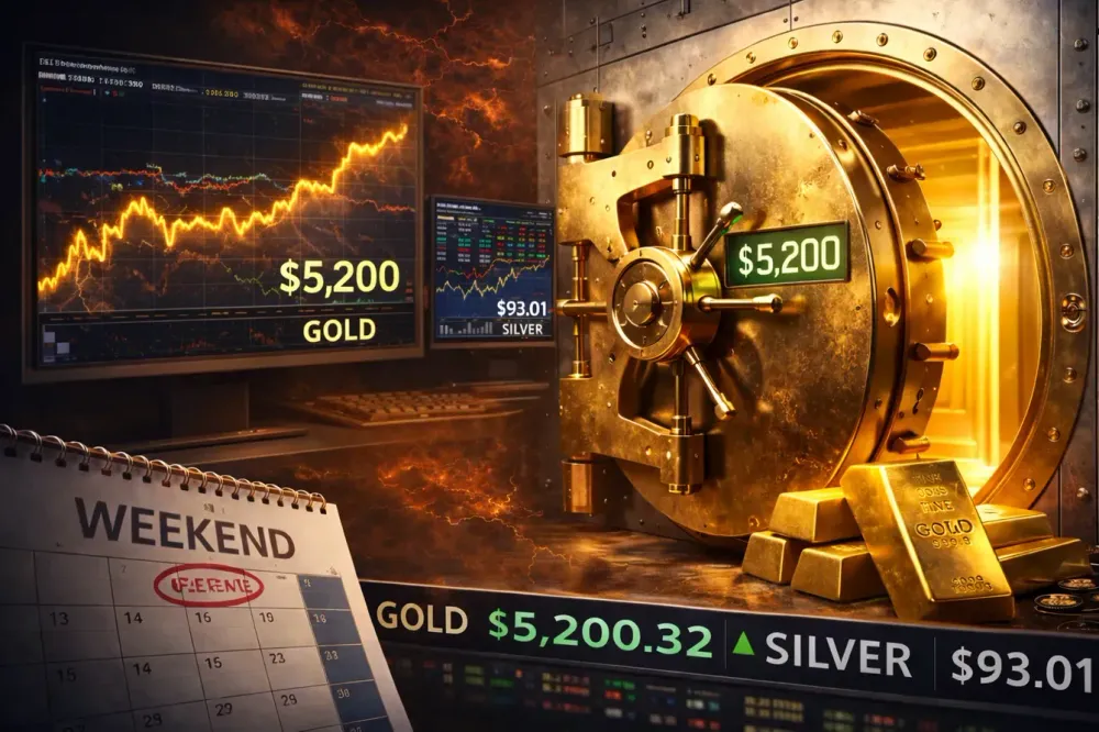 Investors continue to cling to their gold during the weekend