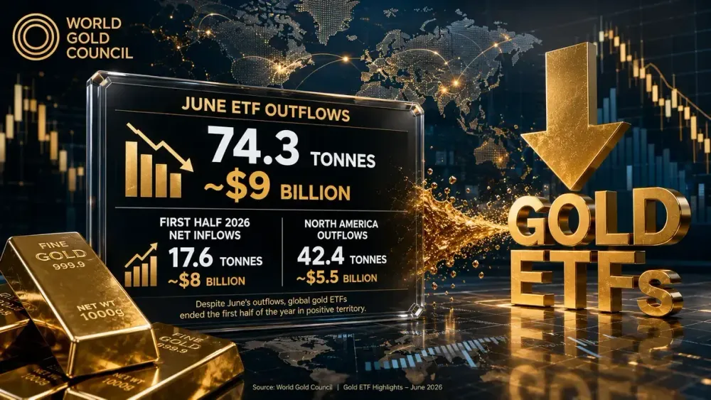 Investors flee gold ETFs in June as hawkish Fed expectations drive liquidation