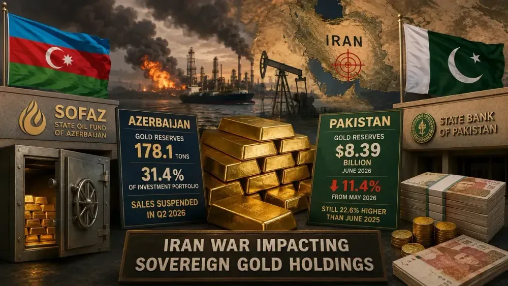 Iran war continues to impact sovereign gold holdings, with Azerbaijan and Pakistan the latest examples