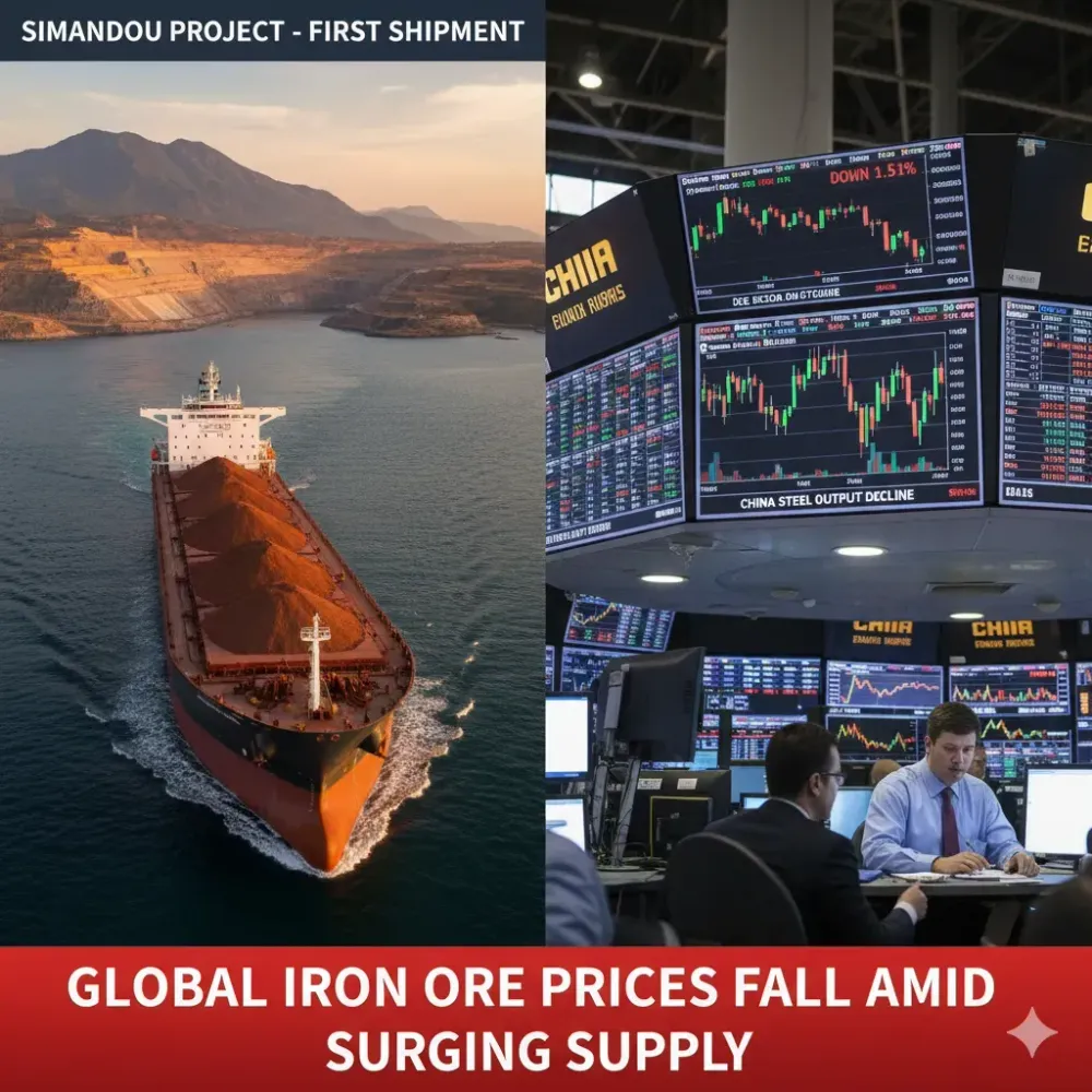 Iron-ore extends losses as Simandou project starts supply