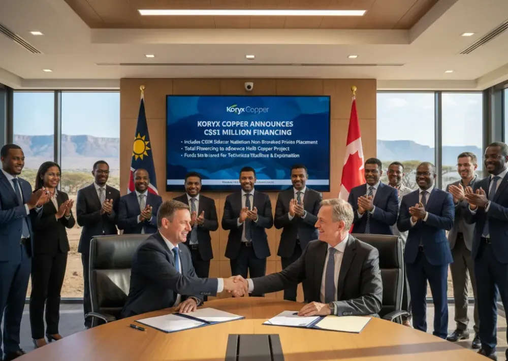 Koryx Copper Announces Closing of C$5 Million Sidecar Namibian Non-Brokered Private Placement for Total Financing of C$51 Million