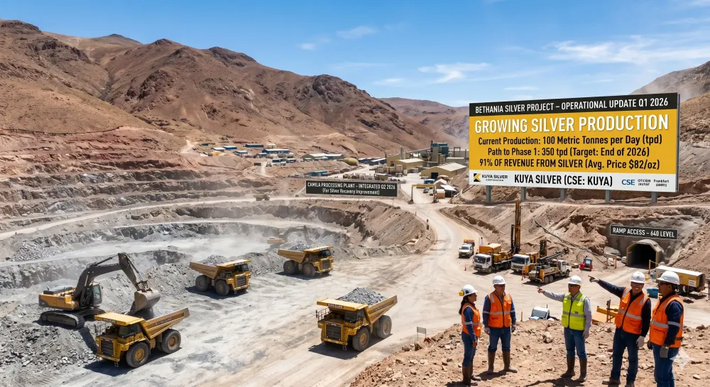 Kuya Silver Reports Growing Silver Production At The Bethania Project In Q1 2026
